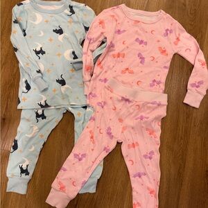 J.Crew Crewcuts Toddler Girls Halloween Pajamas Bundle